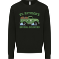 St Patricks Beer Delivery Funny Alcohol Guinness Mens Sweatshirt Jumper Black