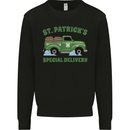 St Patricks Beer Delivery Funny Alcohol Guinness Mens Sweatshirt Jumper Black