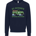 St Patricks Beer Delivery Funny Alcohol Guinness Mens Sweatshirt Jumper Navy Blue