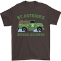 St Patricks Beer Delivery Funny Alcohol Guinness Mens T-Shirt 100% Cotton Dark Chocolate
