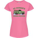 St Patricks Beer Delivery Funny Alcohol Guinness Womens Petite Cut T-Shirt Azalea