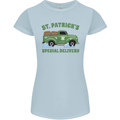 St Patricks Beer Delivery Funny Alcohol Guinness Womens Petite Cut T-Shirt Light Blue