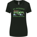 St Patricks Beer Delivery Funny Alcohol Guinness Womens Wider Cut T-Shirt Black