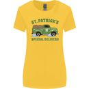 St Patricks Beer Delivery Funny Alcohol Guinness Womens Wider Cut T-Shirt Yellow