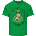 St Patricks Day I Want You to Beer Me Funny Mens Cotton T-Shirt Tee Top Irish Green