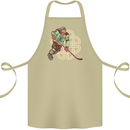 St Patricks Day Ice Hockey Cotton Apron 100% Organic Khaki