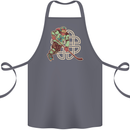 St Patricks Day Ice Hockey Cotton Apron 100% Organic Steel