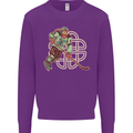 St Patricks Day Ice Hockey Kids Sweatshirt Jumper Purple