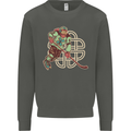 St Patricks Day Ice Hockey Kids Sweatshirt Jumper Storm Grey