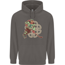 St Patricks Day Ice Hockey Mens 80% Cotton Hoodie Charcoal
