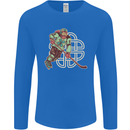 St Patricks Day Ice Hockey Mens Long Sleeve T-Shirt Royal Blue