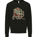St Patricks Day Ice Hockey Mens Sweatshirt Jumper Black