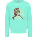 St Patricks Day Ice Hockey Mens Sweatshirt Jumper Peppermint