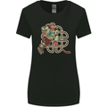 St Patricks Day Ice Hockey Womens Wider Cut T-Shirt Black