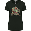 St Patricks Day Ice Hockey Womens Wider Cut T-Shirt Black