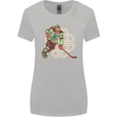 St Patricks Day Ice Hockey Womens Wider Cut T-Shirt Sports Grey