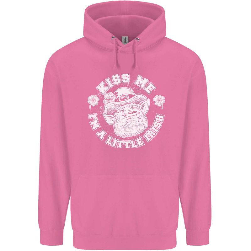 St Patricks Day Kiss Me Im a Little Bit Irish Childrens Kids Hoodie Azalea