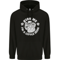 St Patricks Day Kiss Me Im a Little Bit Irish Childrens Kids Hoodie Black