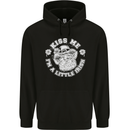 St Patricks Day Kiss Me Im a Little Bit Irish Childrens Kids Hoodie Black