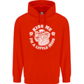 St Patricks Day Kiss Me Im a Little Bit Irish Childrens Kids Hoodie Bright Red