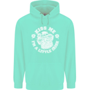 St Patricks Day Kiss Me Im a Little Bit Irish Childrens Kids Hoodie Peppermint