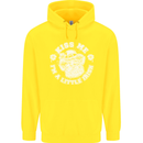 St Patricks Day Kiss Me Im a Little Bit Irish Childrens Kids Hoodie Yellow