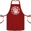 St Patricks Day Kiss Me Im a Little Bit Irish Cotton Apron 100% Organic Maroon