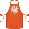 St Patricks Day Kiss Me Im a Little Bit Irish Cotton Apron 100% Organic Orange