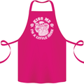 St Patricks Day Kiss Me Im a Little Bit Irish Cotton Apron 100% Organic Pink