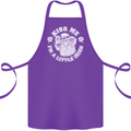 St Patricks Day Kiss Me Im a Little Bit Irish Cotton Apron 100% Organic Purple