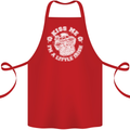 St Patricks Day Kiss Me Im a Little Bit Irish Cotton Apron 100% Organic Red