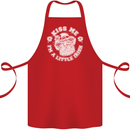 St Patricks Day Kiss Me Im a Little Bit Irish Cotton Apron 100% Organic Red