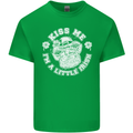 St Patricks Day Kiss Me Im a Little Bit Irish Kids T-Shirt Childrens Irish Green