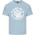 St Patricks Day Kiss Me Im a Little Bit Irish Kids T-Shirt Childrens Light Blue
