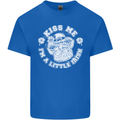 St Patricks Day Kiss Me Im a Little Bit Irish Kids T-Shirt Childrens Royal Blue