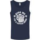 St Patricks Day Kiss Me Im a Little Bit Irish Mens Vest Tank Top Navy Blue