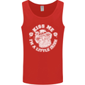 St Patricks Day Kiss Me Im a Little Bit Irish Mens Vest Tank Top Red