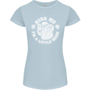 St Patricks Day Kiss Me Im a Little Bit Irish Womens Petite Cut T-Shirt Light Blue