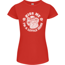 St Patricks Day Kiss Me Im a Little Bit Irish Womens Petite Cut T-Shirt Red