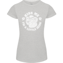 St Patricks Day Kiss Me Im a Little Bit Irish Womens Petite Cut T-Shirt Sports Grey
