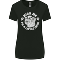 St Patricks Day Kiss Me Im a Little Bit Irish Womens Wider Cut T-Shirt Black