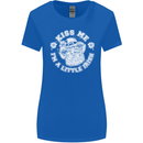 St Patricks Day Kiss Me Im a Little Bit Irish Womens Wider Cut T-Shirt Royal Blue