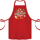 St Patricks Day Let the Shenanigans Begin Cotton Apron 100% Organic Red