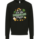 St Patricks Day Let the Shenanigans Begin Kids Sweatshirt Jumper Black