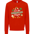 St Patricks Day Let the Shenanigans Begin Kids Sweatshirt Jumper Bright Red