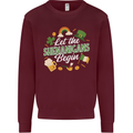 St Patricks Day Let the Shenanigans Begin Kids Sweatshirt Jumper Maroon