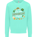 St Patricks Day Let the Shenanigans Begin Kids Sweatshirt Jumper Peppermint