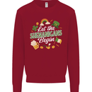 St Patricks Day Let the Shenanigans Begin Kids Sweatshirt Jumper Red