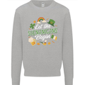 St Patricks Day Let the Shenanigans Begin Kids Sweatshirt Jumper Sports Grey