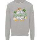 St Patricks Day Let the Shenanigans Begin Kids Sweatshirt Jumper Sports Grey